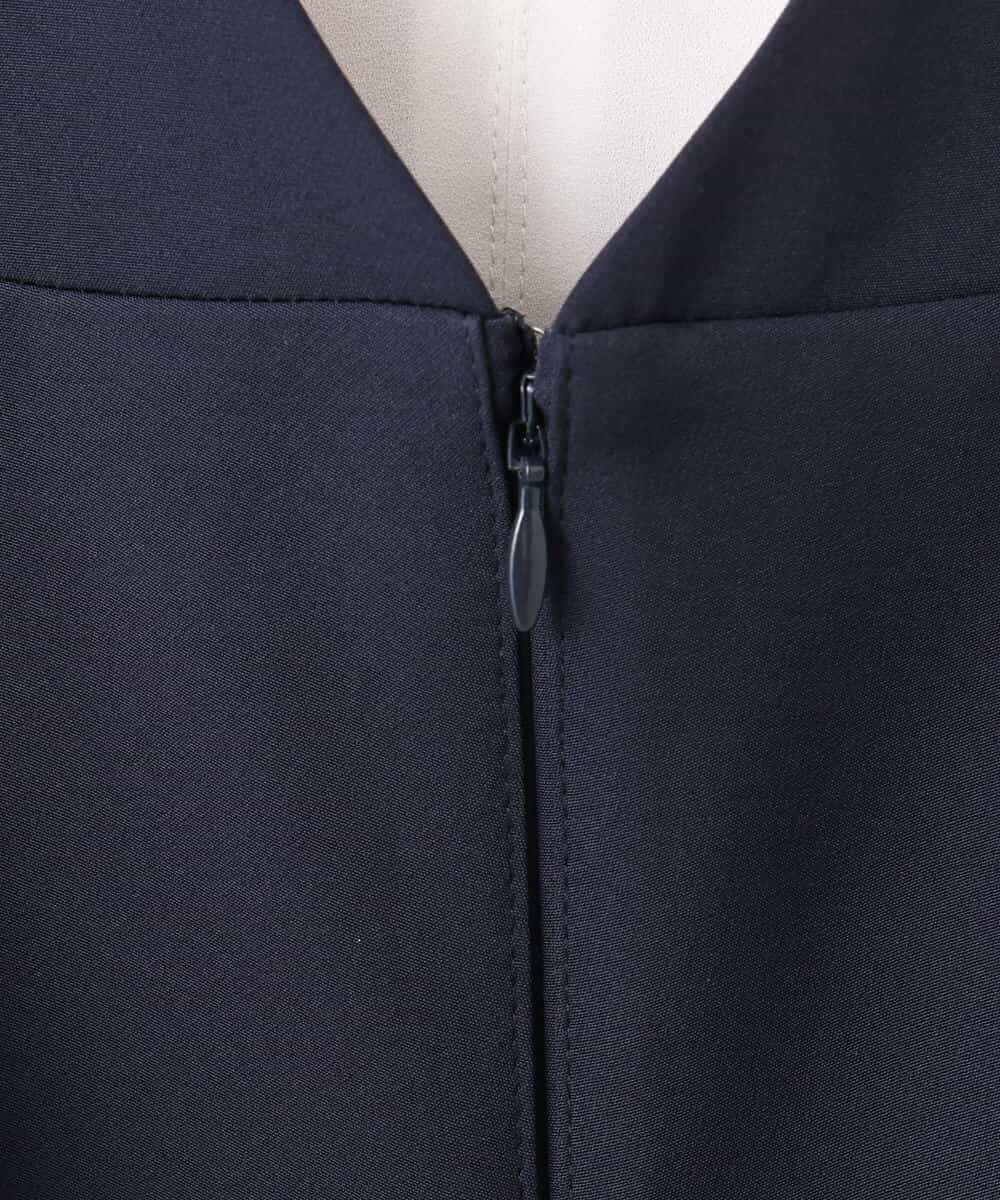 FUEFD01230 MK MICHEL KLEIN(MK ミッシェルクラン) バックフリルデザイン ジャンパースカート/洗える ネイビー