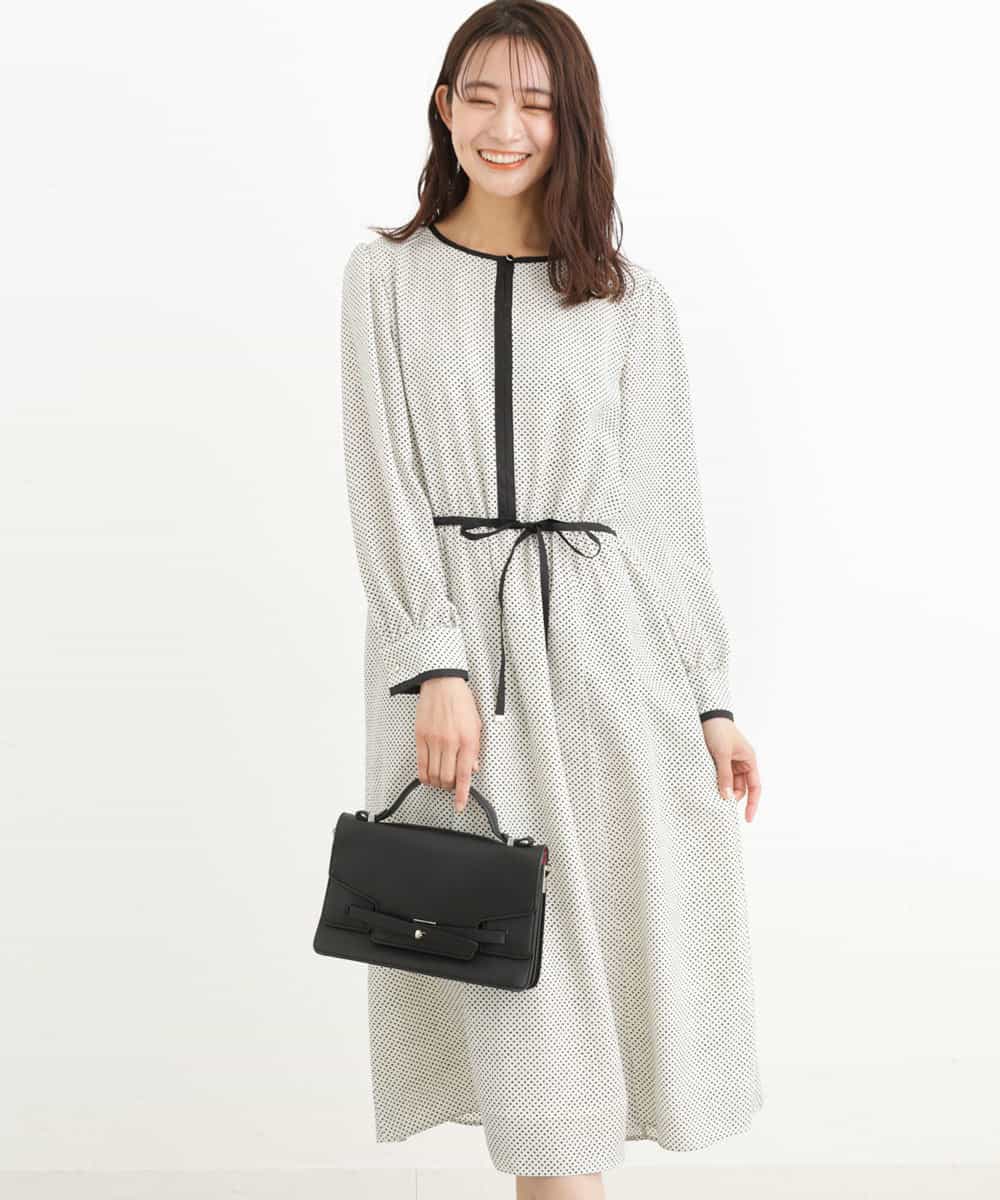 ドット柄ワンピース 洗える ワンピース Mk Michel Klein Mk ミッシェルクラン イトキンオンラインストア