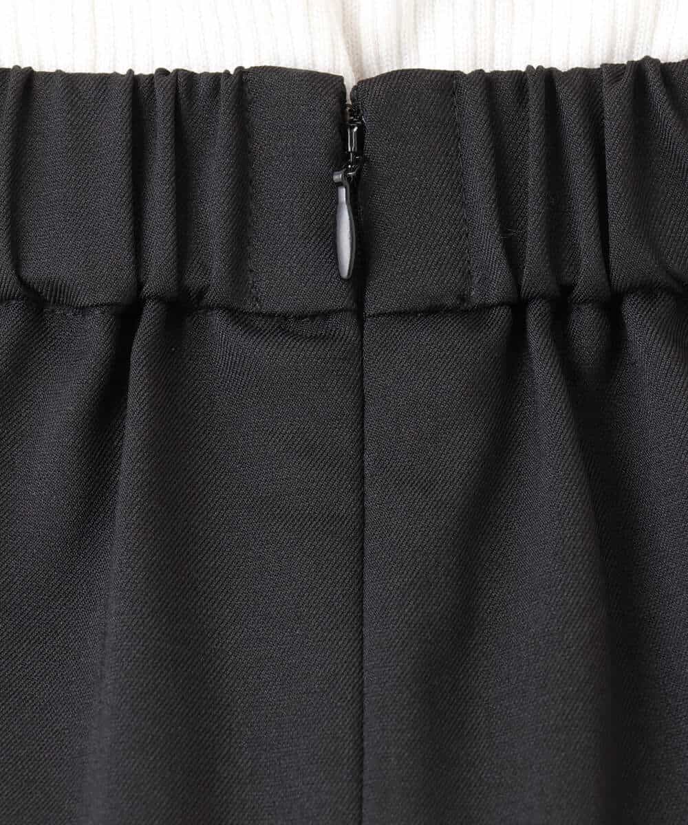 FUHAG30160 MK MICHEL KLEIN(MK ミッシェルクラン) [セットアップ対応/洗える]イージーツイル フレアスカート ブラック