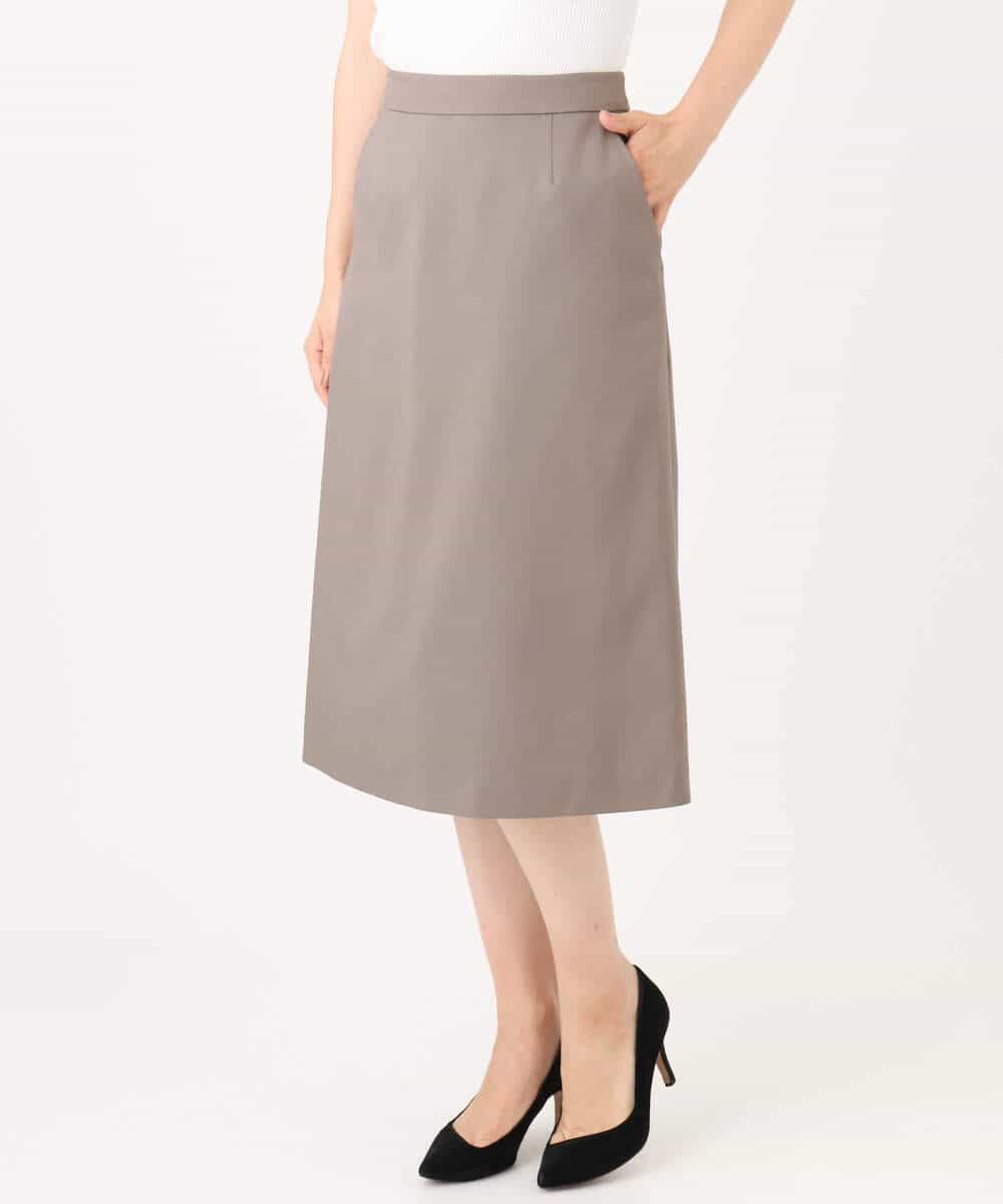 FUHAG30160 MK MICHEL KLEIN(MK ミッシェルクラン) [セットアップ対応/洗える]イージーツイル フレアスカート ブラック
