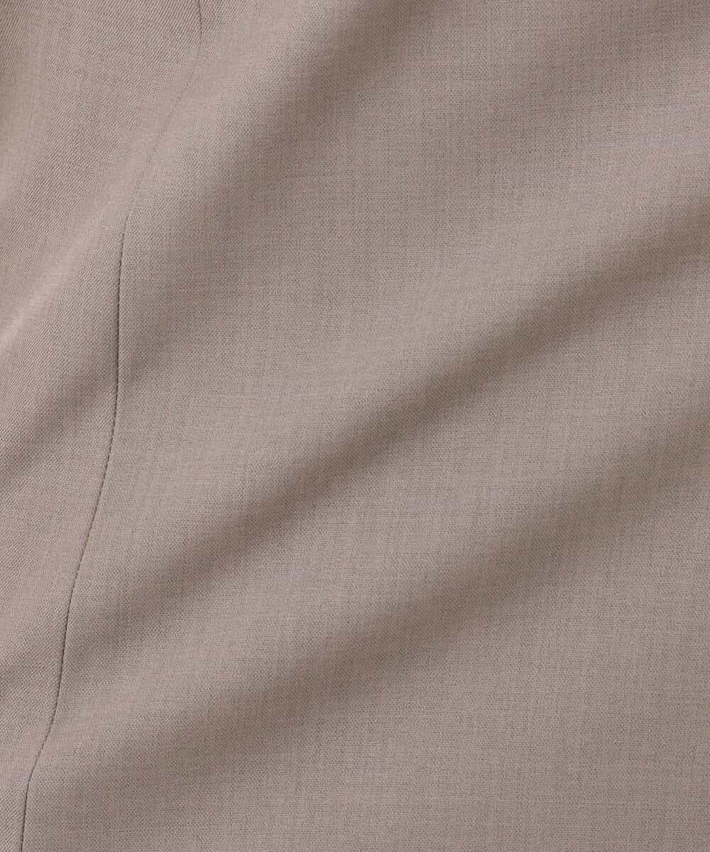 FUHJA01140 MK MICHEL KLEIN(MK ミッシェルクラン) メランジ調セミフレアースカート/セットアップ対応/洗える ベージュ