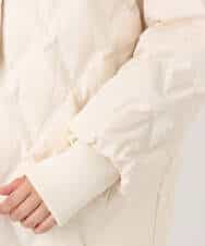 FUJAD50300 MK MICHEL KLEIN(MK ミッシェルクラン) ノーカラーミドル丈ダウンコート アイボリー