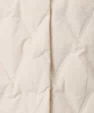 FUJAD50300 MK MICHEL KLEIN(MK ミッシェルクラン) ノーカラーミドル丈ダウンコート アイボリー