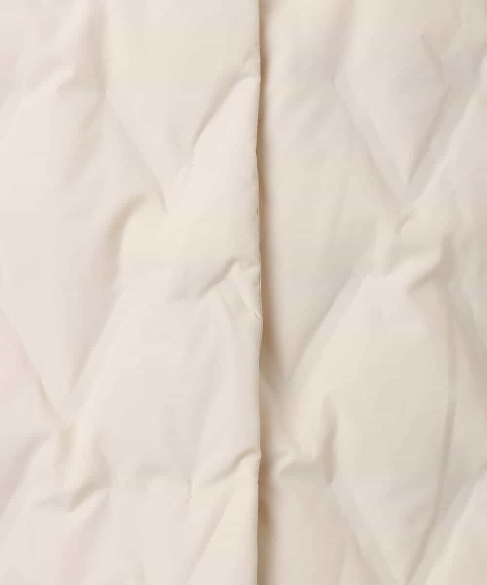 FUJAD50300 MK MICHEL KLEIN(MK ミッシェルクラン) ノーカラーミドル丈ダウンコート アイボリー