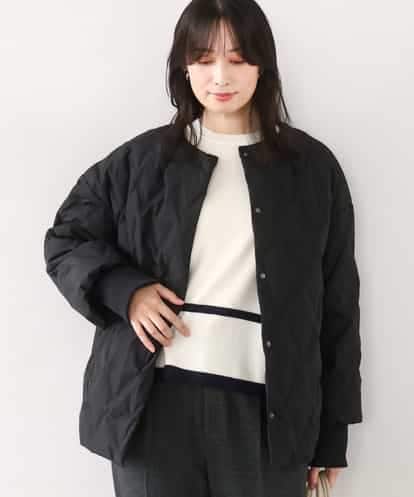 FUJAD50300 MK MICHEL KLEIN ノーカラーミドル丈ダウンコート