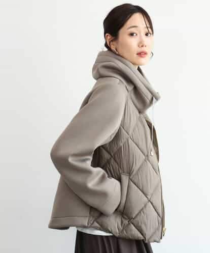 FUJAG10270 MK MICHEL KLEIN カットボンディング中綿ブルゾン