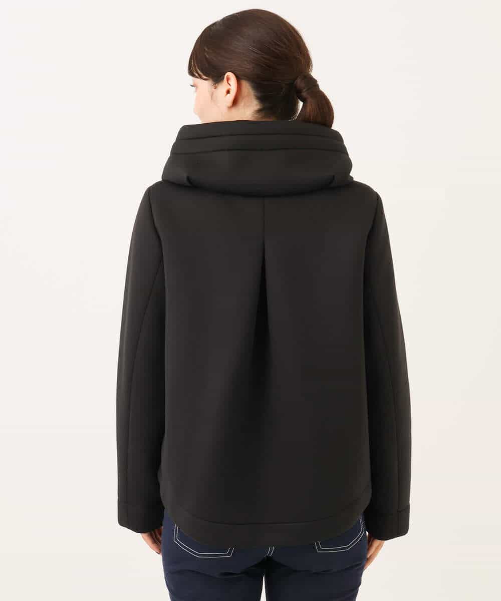 FUJAG10270 MK MICHEL KLEIN(MK ミッシェルクラン) カットボンディング中綿ブルゾン ブラック