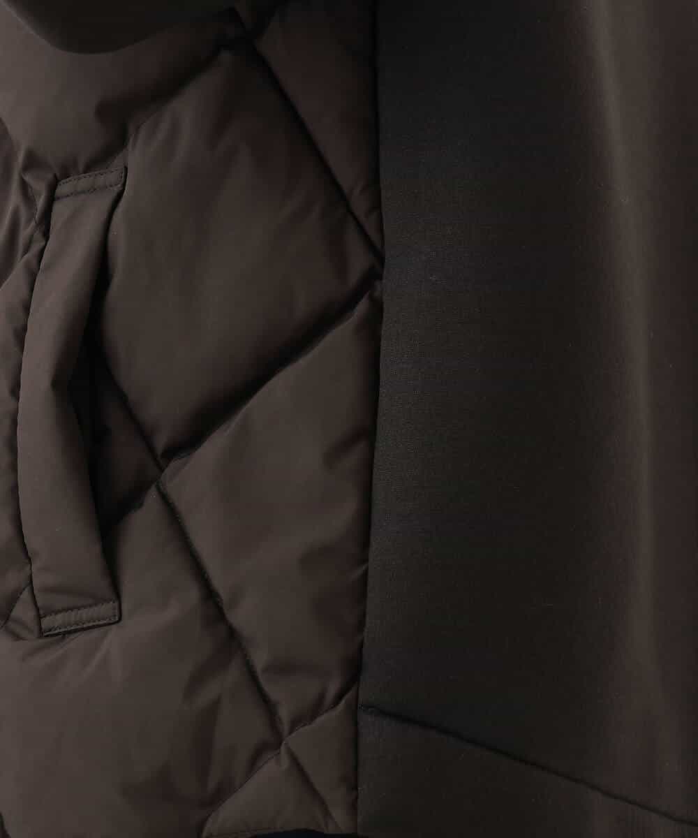 FUJAG10270 MK MICHEL KLEIN(MK ミッシェルクラン) カットボンディング中綿ブルゾン ブラック