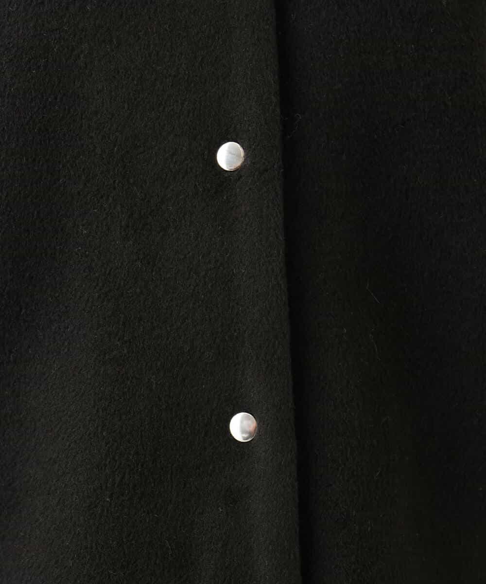 FUJAG11300 MK MICHEL KLEIN(MK ミッシェルクラン) コクーンシルエットノーカラーブルゾン ライトブルー