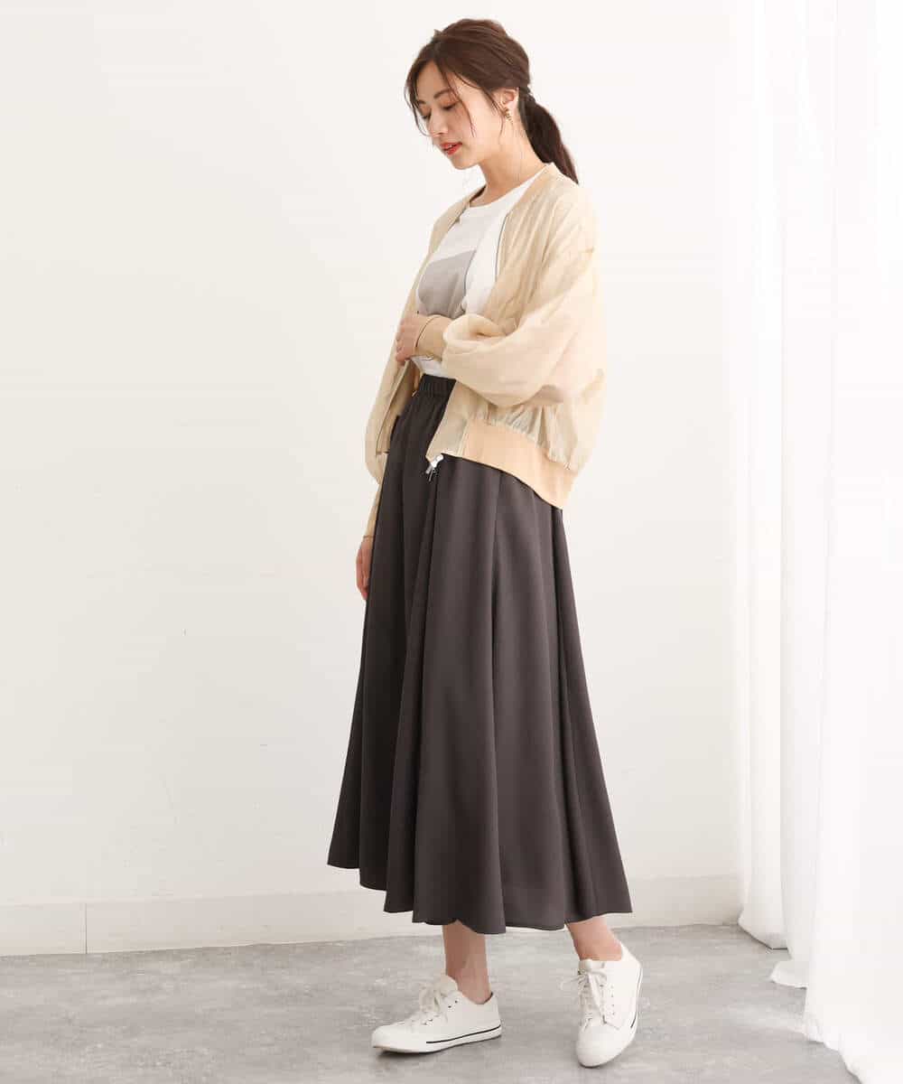 FUJJS01150 MK MICHEL KLEIN(MK ミッシェルクラン) シアーブルゾン/洗える ブラック