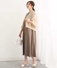 FUJJS01150 MK MICHEL KLEIN(MK ミッシェルクラン) シアーブルゾン/洗える ブラック