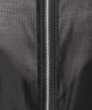 FUJJS01150 MK MICHEL KLEIN(MK ミッシェルクラン) シアーブルゾン/洗える ブラック