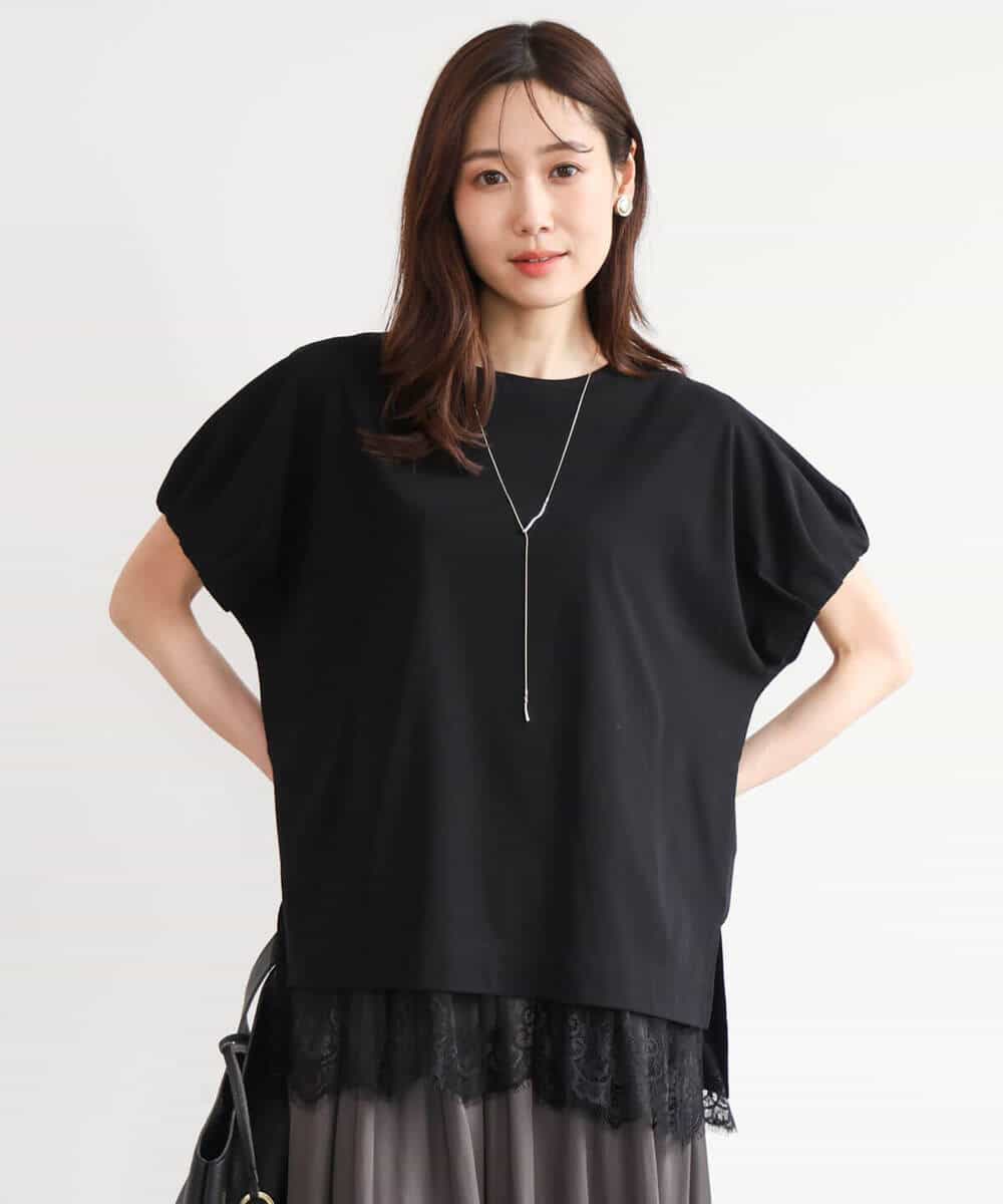FUKHD60080 MK MICHEL KLEIN(MK ミッシェルクラン) [洗える]ヘムレースインナーキャミソール アイボリー
