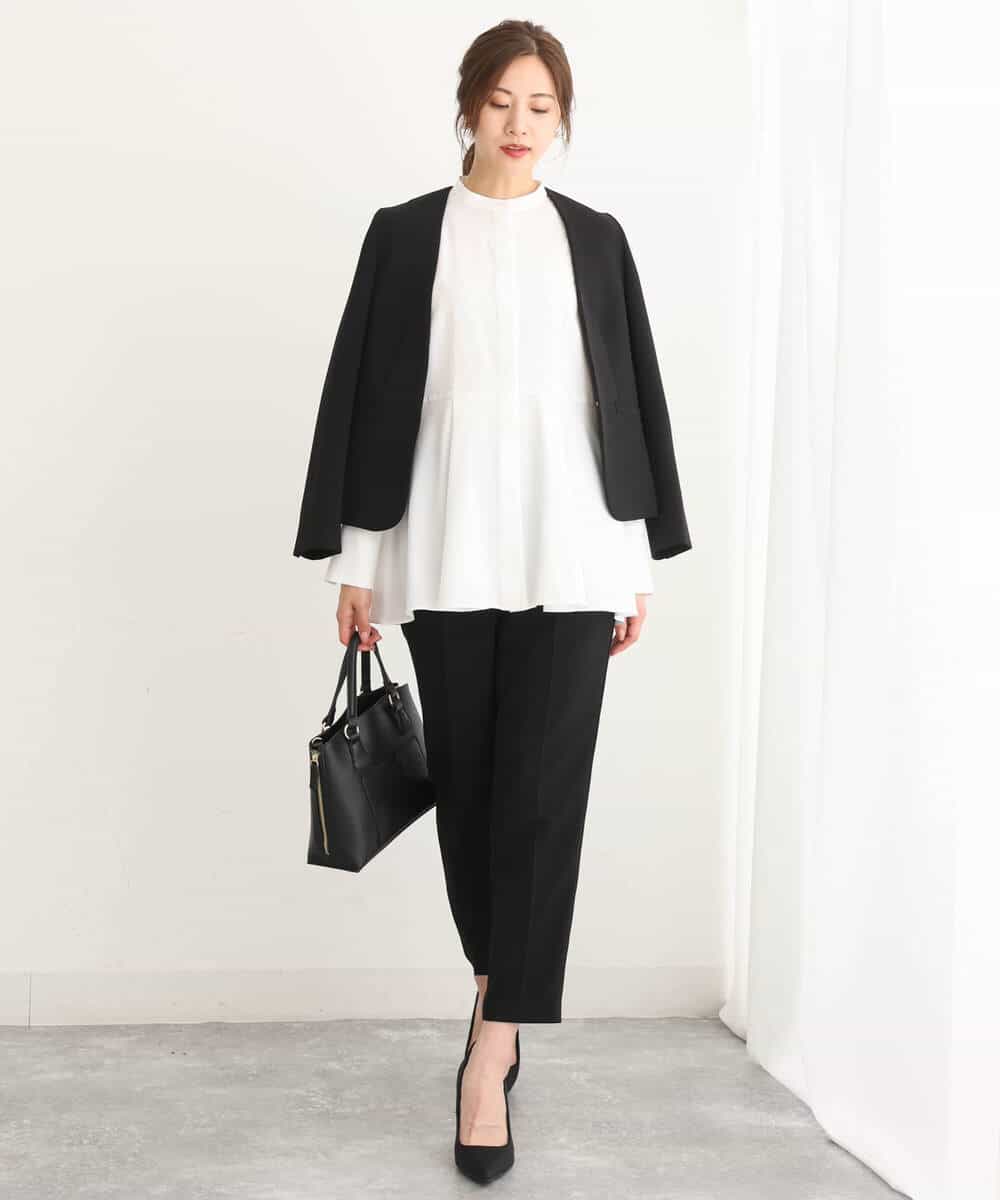 FULAV01140 MK MICHEL KLEIN(MK ミッシェルクラン) ベーシックテーパードパンツ/店舗限定/洗える ベージュ