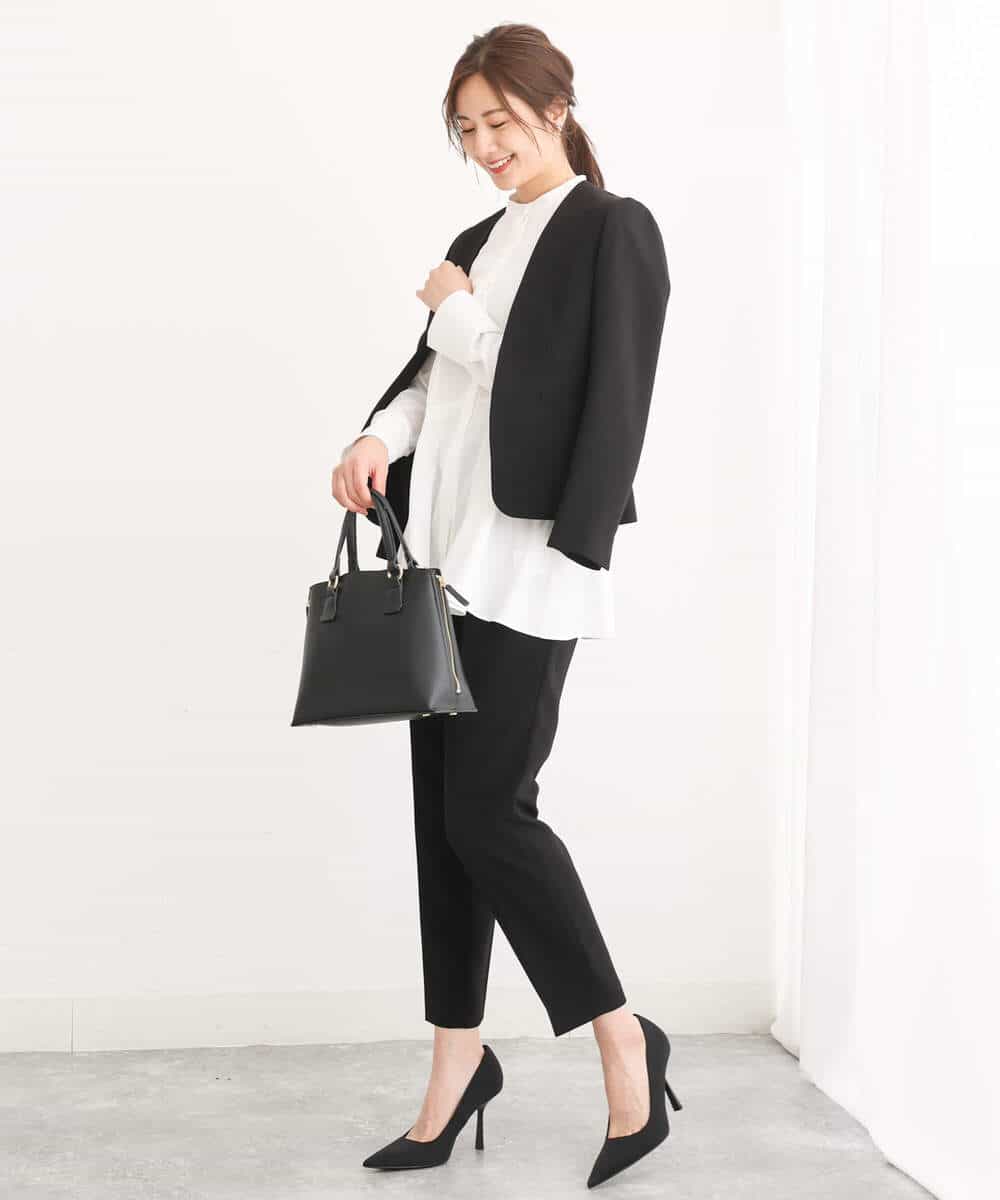 FULAV01140 MK MICHEL KLEIN(MK ミッシェルクラン) ベーシックテーパードパンツ/店舗限定/洗える ベージュ