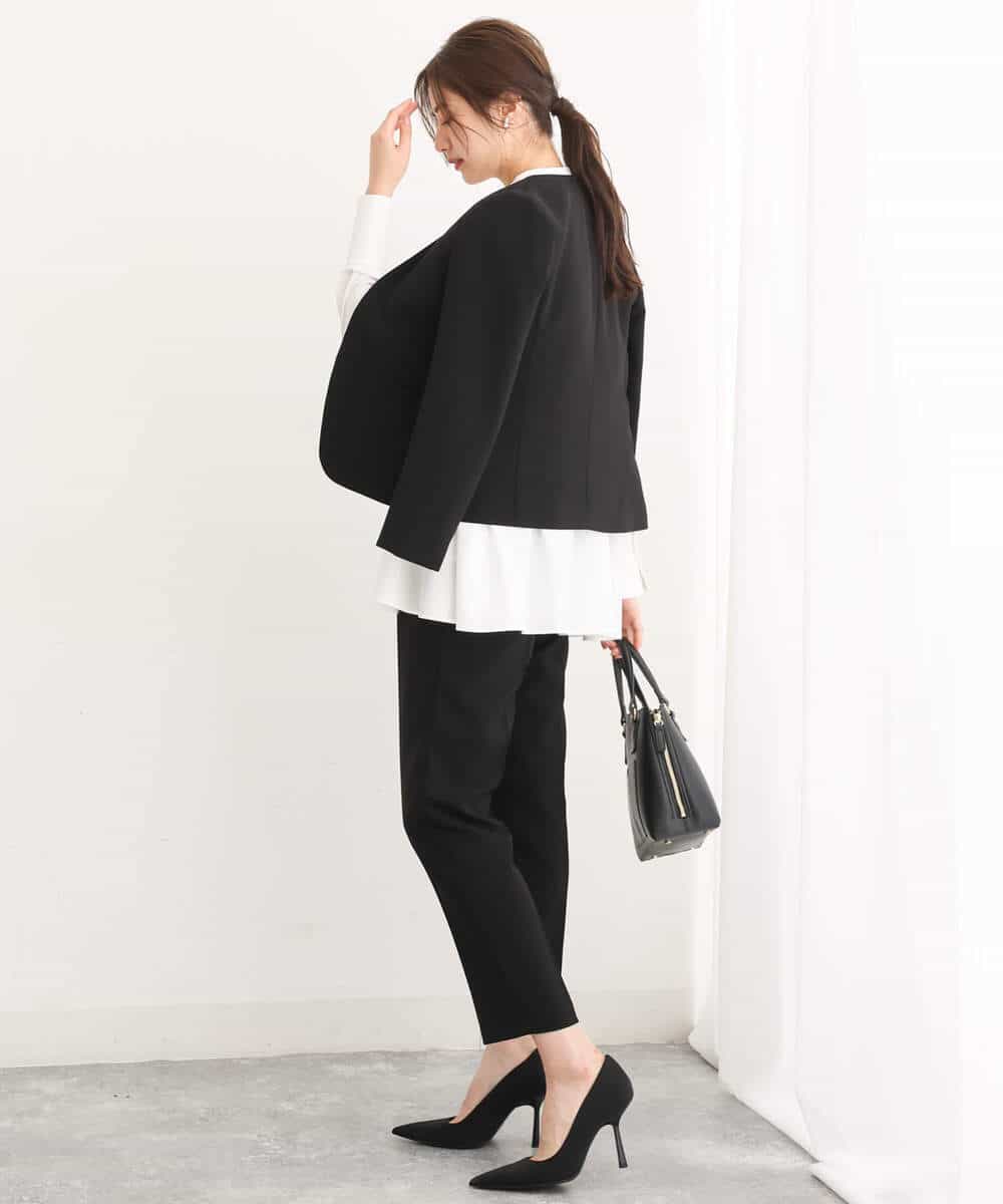 FULAV01140 MK MICHEL KLEIN(MK ミッシェルクラン) ベーシックテーパードパンツ/店舗限定/洗える ベージュ
