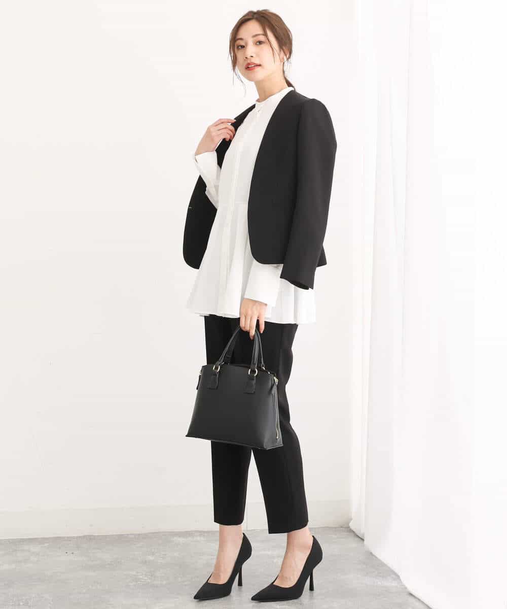 FULAV01140 MK MICHEL KLEIN(MK ミッシェルクラン) ベーシックテーパードパンツ/店舗限定/洗える ベージュ