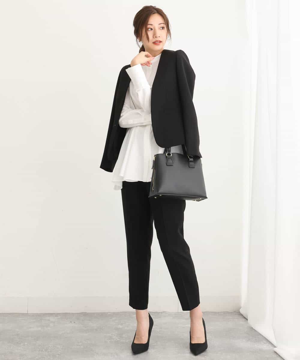 FULAV01140 MK MICHEL KLEIN(MK ミッシェルクラン) ベーシックテーパードパンツ/店舗限定/洗える ベージュ
