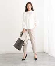 FULAV01140 MK MICHEL KLEIN(MK ミッシェルクラン) ベーシックテーパードパンツ/店舗限定/洗える ベージュ