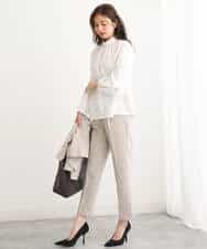 FULAV01140 MK MICHEL KLEIN(MK ミッシェルクラン) ベーシックテーパードパンツ/店舗限定/洗える ベージュ