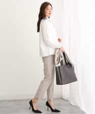 FULAV01140 MK MICHEL KLEIN(MK ミッシェルクラン) ベーシックテーパードパンツ/店舗限定/洗える ベージュ