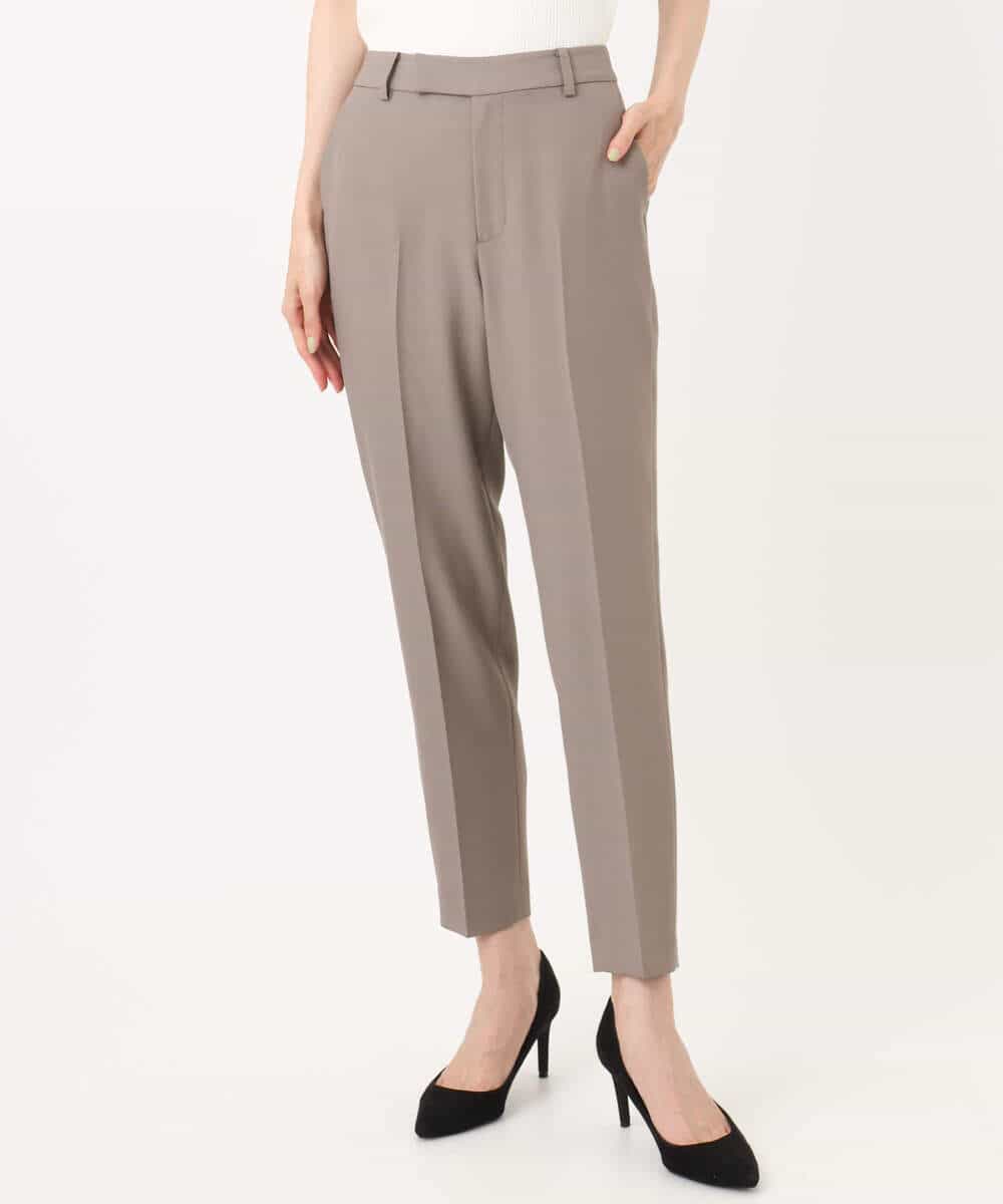 FULJA01140 MK MICHEL KLEIN(MK ミッシェルクラン) メランジ調テーパードパンツ/セットアップ対応/洗える ベージュ