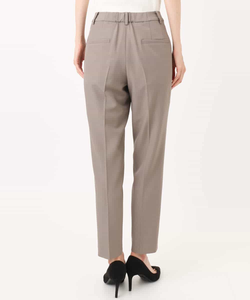 FULJA01140 MK MICHEL KLEIN(MK ミッシェルクラン) メランジ調テーパードパンツ/セットアップ対応/洗える ベージュ