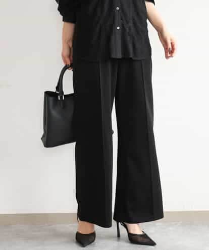FULJD30140 MK MICHEL KLEIN [洗える]エアリーポンチ ワイドパンツ