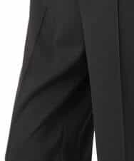 FULJD30140 MK MICHEL KLEIN(MK ミッシェルクラン) [洗える]エアリーポンチ ワイドパンツ ブラック