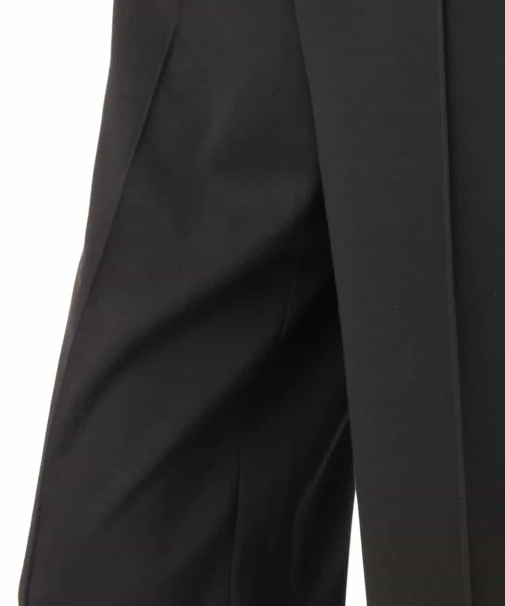 FULJD30140 MK MICHEL KLEIN(MK ミッシェルクラン) [洗える]エアリーポンチ ワイドパンツ ブラック