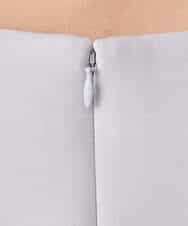 FUPFD01230 MK MICHEL KLEIN(MK ミッシェルクラン) スムースダンボール タックワンピース/洗える ライトグレー