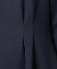 FUPFD01230 MK MICHEL KLEIN(MK ミッシェルクラン) スムースダンボール タックワンピース/洗える ライトグレー