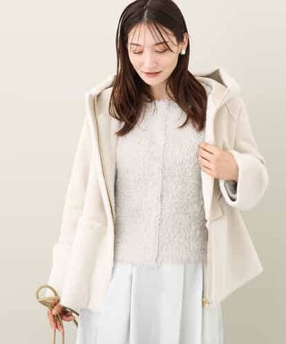 FUVAA01300 MK MICHEL KLEIN フェイクムートンブルゾン