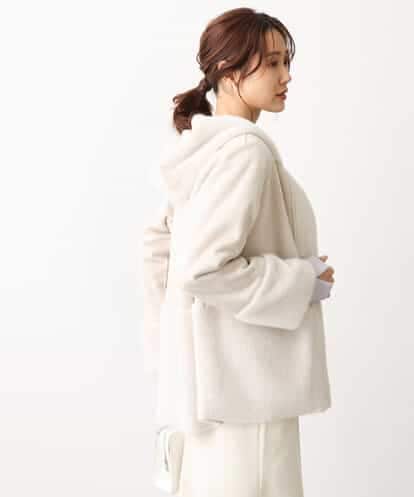FUVAV01230 MK MICHEL KLEIN フェイクムートンブルゾン
