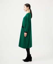 GBACD01540 Sybilla(シビラ) 配色ラインニットドレス グリーン