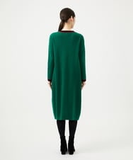 GBACD01540 Sybilla(シビラ) 配色ラインニットドレス グリーン