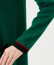 GBACD01540 Sybilla(シビラ) 配色ラインニットドレス グリーン