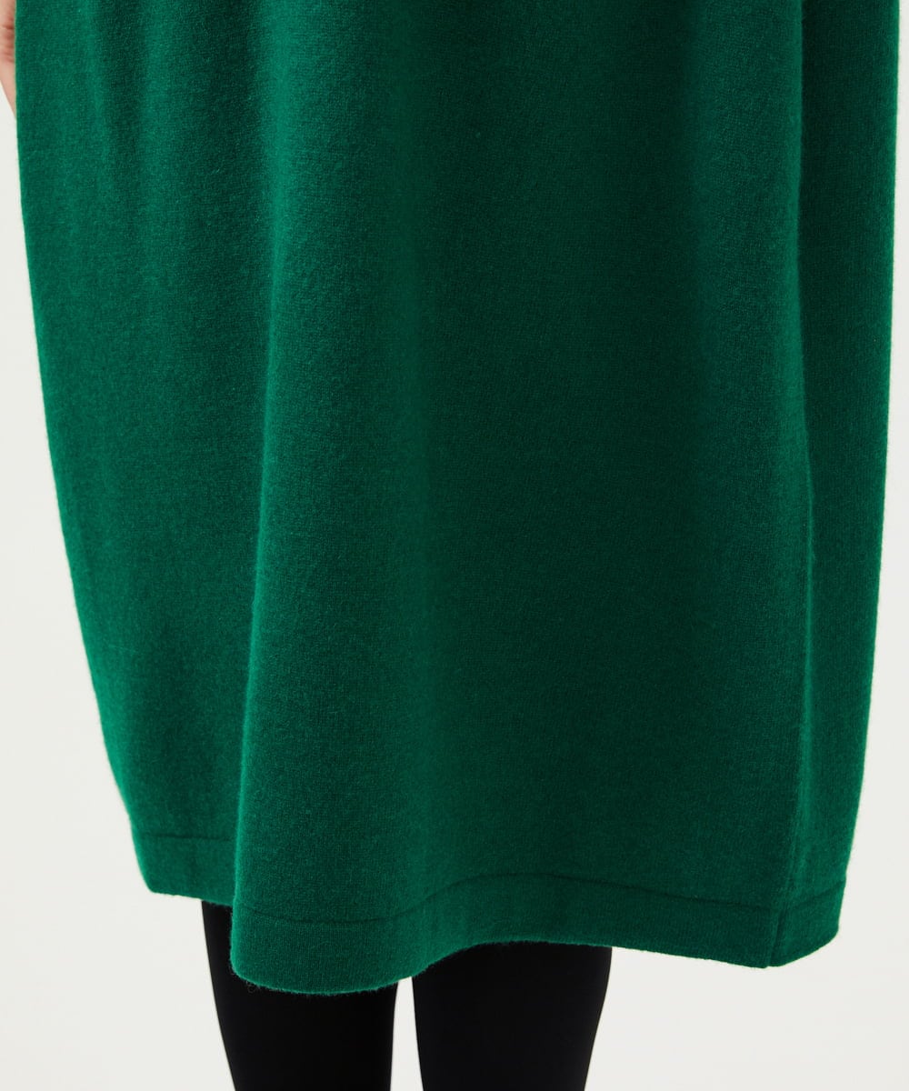 GBACD01540 Sybilla(シビラ) 配色ラインニットドレス グリーン