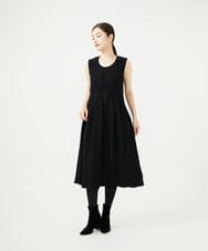 GBAVD01110 Sybilla(シビラ) レリーフニットドレス ブラック
