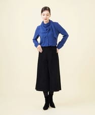GBBAA02360 Sybilla(シビラ) 【ドラマ着用】スカーフデザインブラウス ブルー