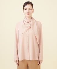 GBBAA02360 Sybilla(シビラ) 【ドラマ着用】スカーフデザインブラウス ピンクベージュ