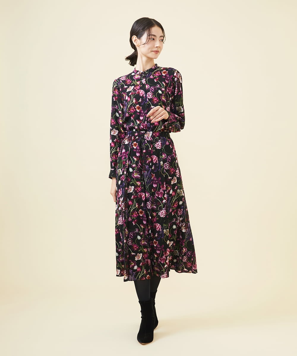 GBBAA30390 Sybilla(シビラ) チューリップフォトプリントブラウス パープル系