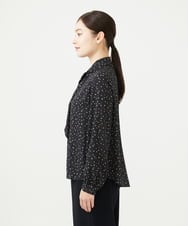 GBBAD34330 Sybilla(シビラ) ミニアスタリスクプリントブラウス ブラック