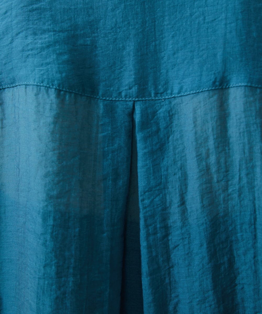 GBBAD35250 Sybilla(シビラ) ポケットデザインシアーシャツ グリーンブルー