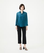 GBBAD35250 Sybilla(シビラ) ポケットデザインシアーシャツ グリーンブルー