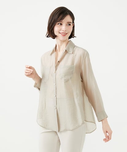 GBBAD35250 Sybilla ポケットデザインシアーシャツ