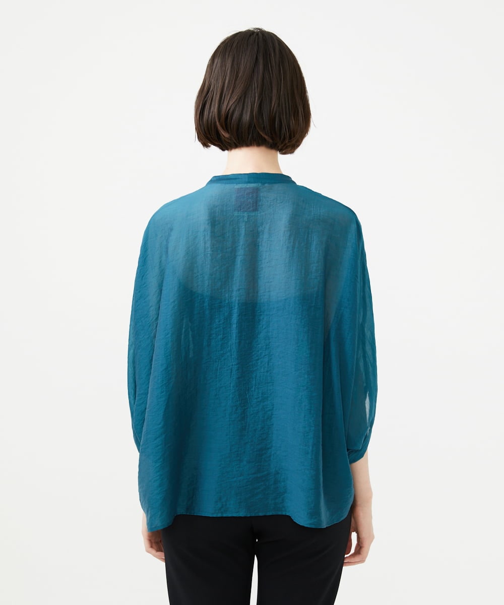 GBBAD36250 Sybilla(シビラ) ドルマンスリーブシアーブラウス グリーンブルー