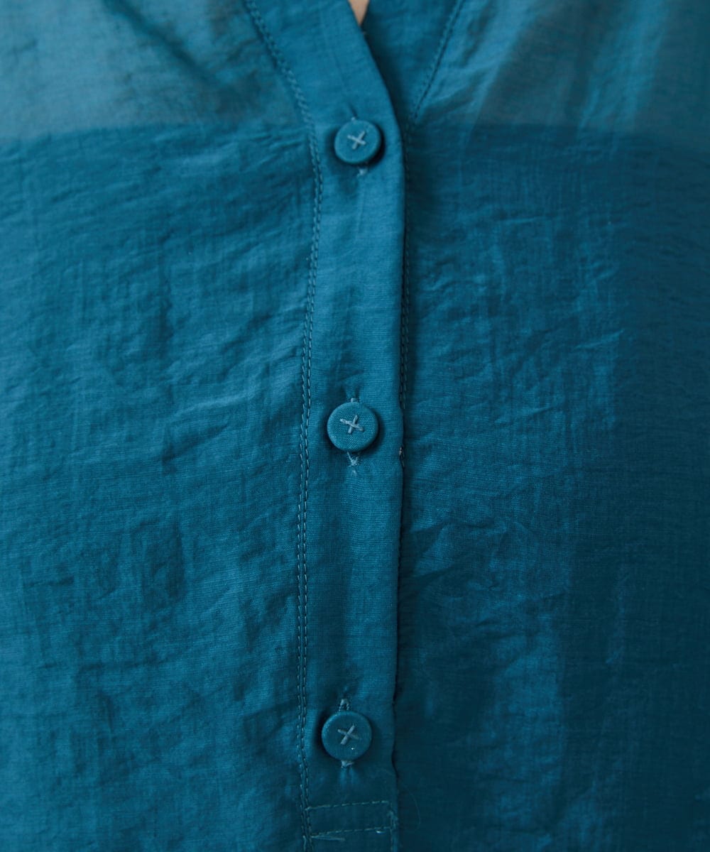 GBBAD36250 Sybilla(シビラ) ドルマンスリーブシアーブラウス グリーンブルー