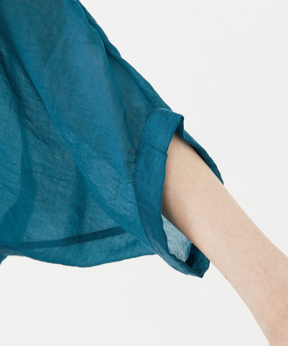 GBBAD36250 Sybilla(シビラ) ドルマンスリーブシアーブラウス グリーンブルー