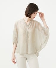 GBBAD36250 Sybilla(シビラ) ドルマンスリーブシアーブラウス ライトグレージュ